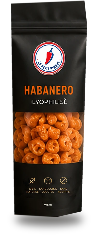 Sachet de habanero lyophilisé